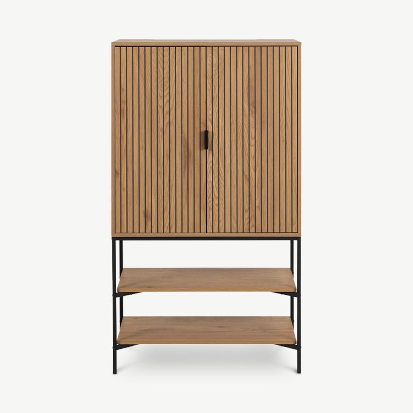 Akio Wooden Cabinet, Natural Oak