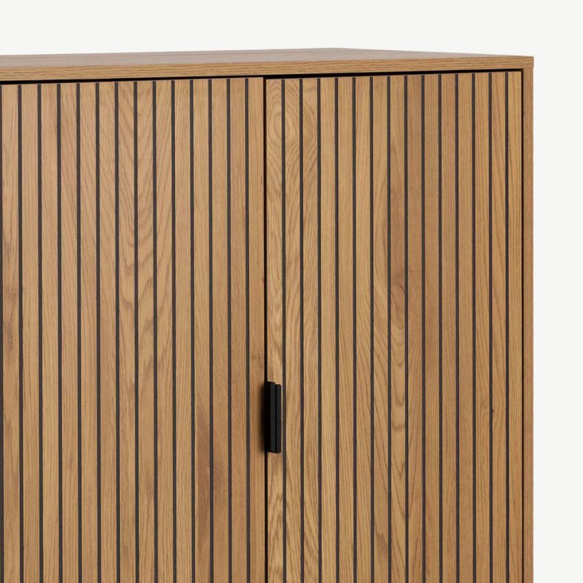 Akio Wooden Cabinet, Natural Oak