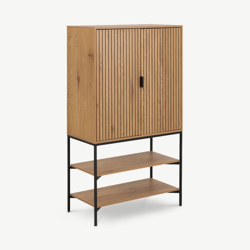 Akio Wooden Cabinet, Natural Oak