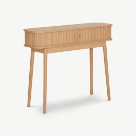 Mila Console Table, Natural Pine Wood