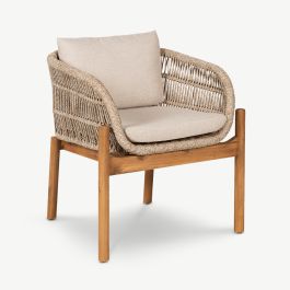Paloma Outdoor Chair, Acacia Wood & Rope