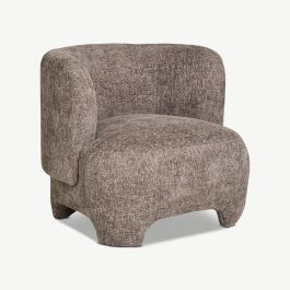 Elna Lounge Chair, Grey Fabric