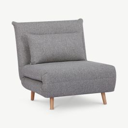Marley Lounge Sofa Bed, Grey Fabric