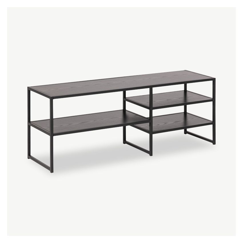 Dover Open TV Stand, Black Ash
