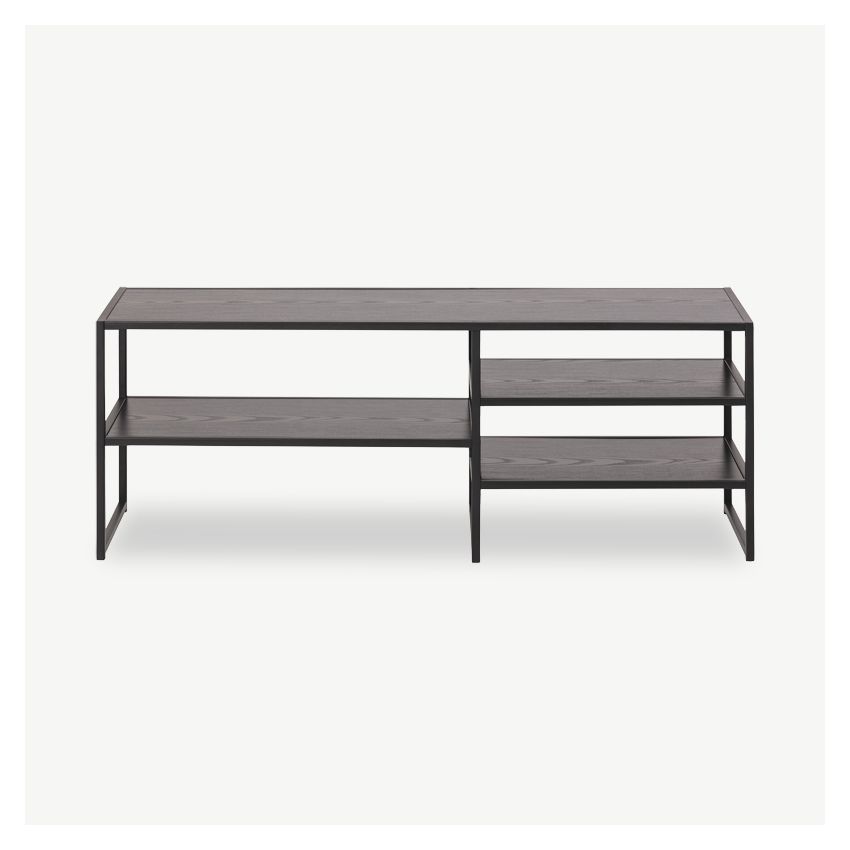 Dover Open TV Stand, Black Ash