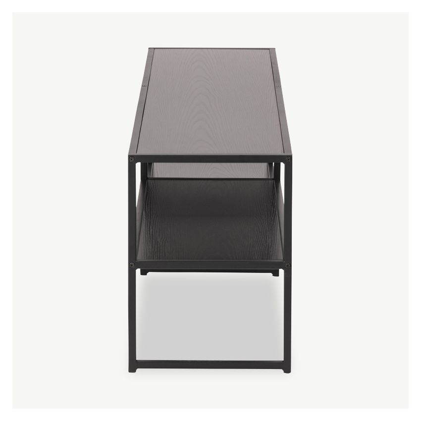Dover Open TV Stand, Black Ash