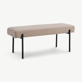 Florian Bench, Taupe Fabric