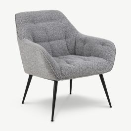 Brooke Armchair, Grey Fabric