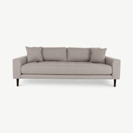 Lalita 3 Seater Sofa, Taupe Fabric