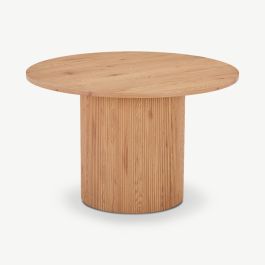 Duarte Round Dining Table, Natural Wood  - Ø120 cm