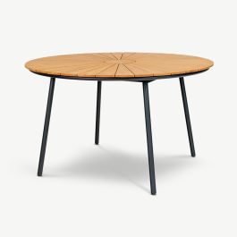 Beckett Teak Garden Dining Table, Natural Wood