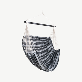 Harry Hammock Chair, Black Cotton