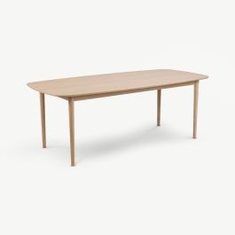Armando Wooden Dining Table, Natural Oak - 210 cm