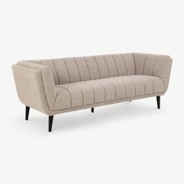 Nora 3 Seater Sofa, Beige Bouclé