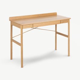 Ayla Wooden Office Desk, Natural Oak
