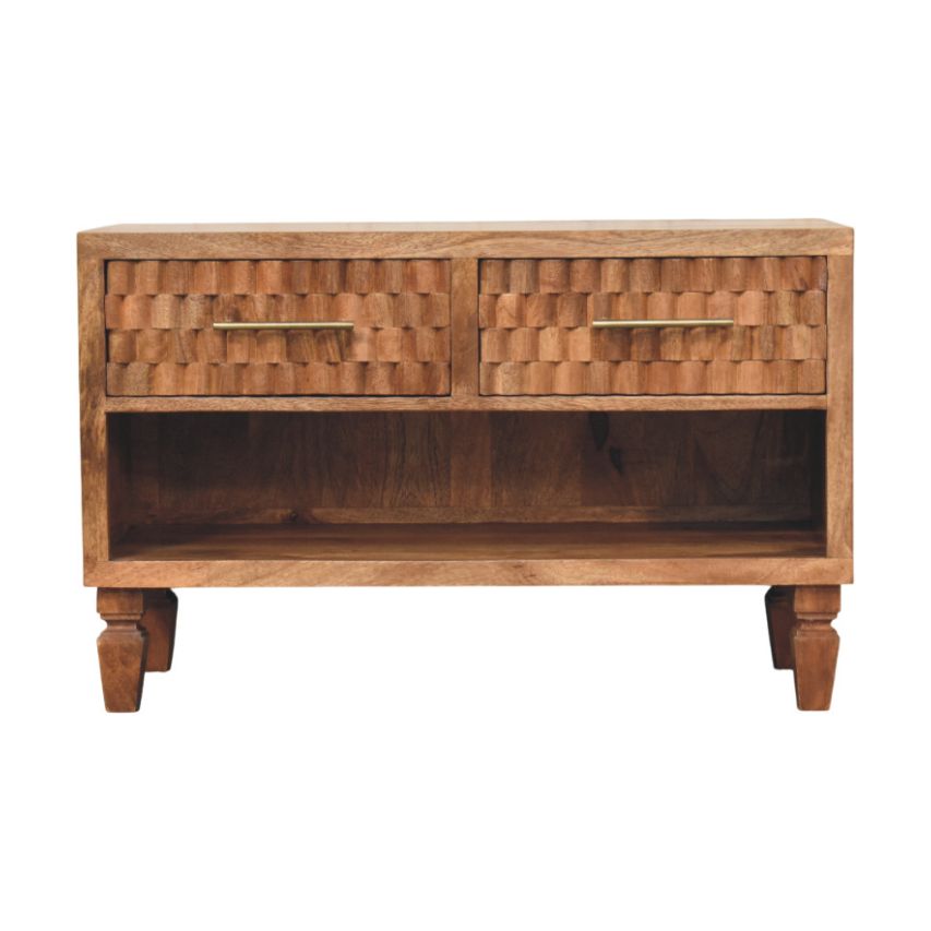 Arno Shoe Storage Unit in Golden Teak