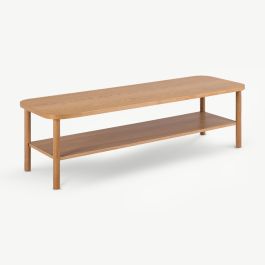 Tafari Rectangular Coffee Table, Oak Wood