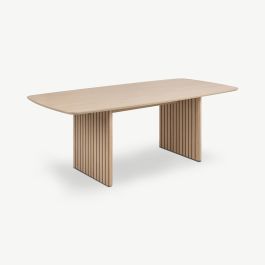 Lazaro Wooden Dining Table, Light Oak - 220 cm