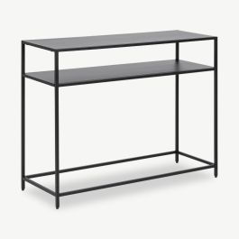 Chester Console Table, Black Metal