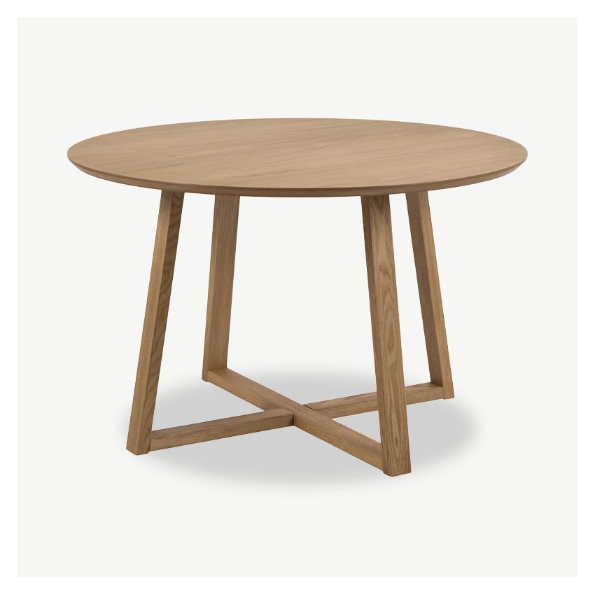 Seth Round Dining Table, Oiled Oak - Ø120 cm