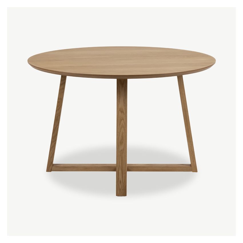 Seth Round Dining Table, Oiled Oak - Ø120 cm