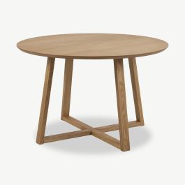 Seth Round Dining Table, Oiled Oak - Ø120 cm