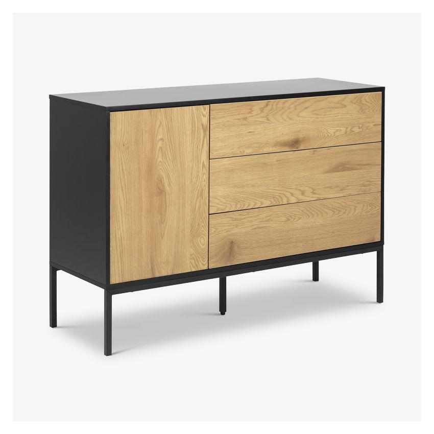 Dover Sideboard, Wild Oak & Black