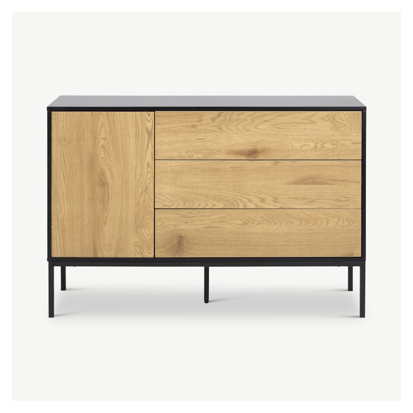Dover Sideboard, Wild Oak & Black