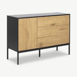 Dover Sideboard, Wild Oak & Black