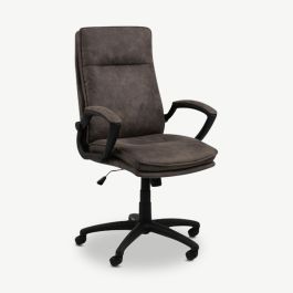 Ethan Office Chair, Grey Microfiber