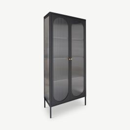 Hobart Large Display Cabinet, Black