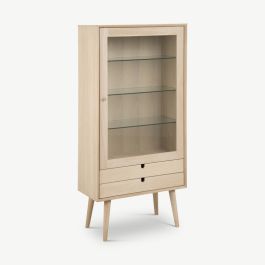 Melody Display Cabinet, Light Oak