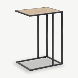 Dover Side Table, Wild Oak & Black
