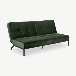 Fabian Sofa Bed, Forest Green Velvet