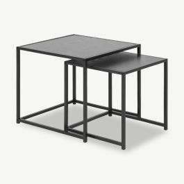 Dover Nesting Coffee Tables, Black Ash, Set of 2