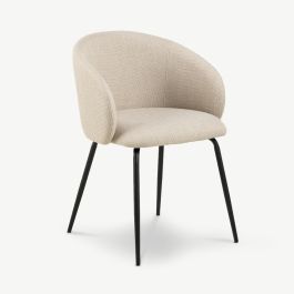 Luara Dining Chair, Beige Fabric