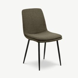 Kyta Dining Chair, Khaki Green Fabric