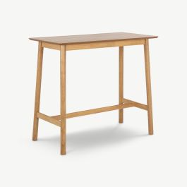Aston Bar Table, Natural Wood - 120 cm