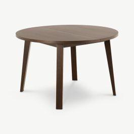 Copenhagen Extendable Round Dining Table, Smoked Oak - Ø120 cm