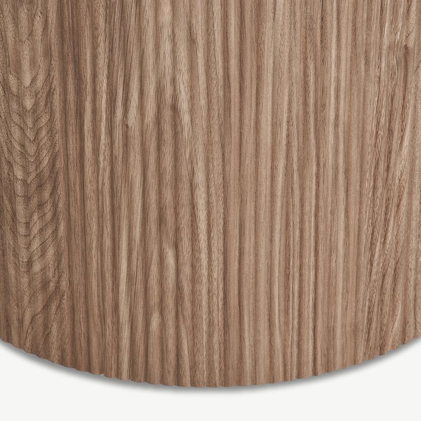 Athena Round Dining Table, Marble & Wood