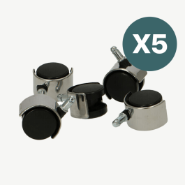 Office Chair Wheel Base, Set of 5