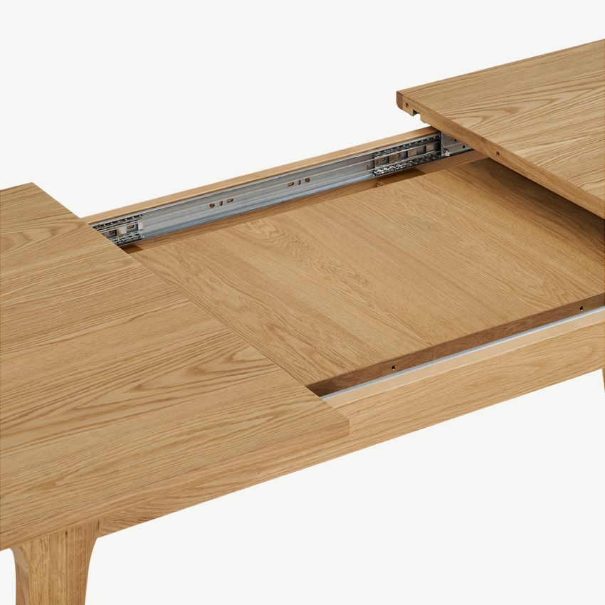 Bundaberg Extendable Dining Table, Oak Wood