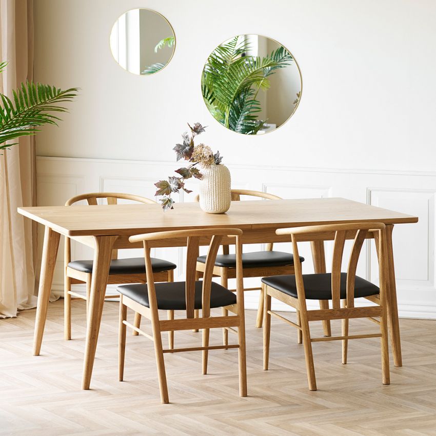 Bundaberg Extendable Dining Table, Oak Wood