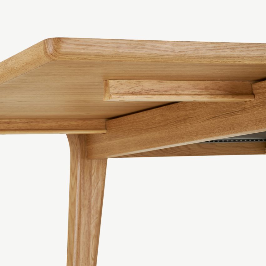 Bundaberg Extendable Dining Table, Oak Wood