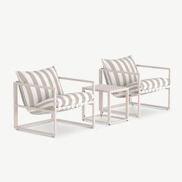 Murano Outdoor Lounge Set , Beige Steel