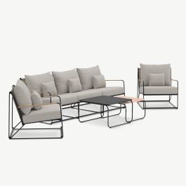 Casa Outdoor Lounge Set , Beige Bouclé