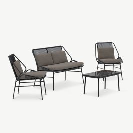 Azure Outdoor Sofa Set , Brown Wicker