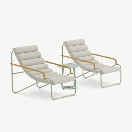 Halo Outdoor Lounge Set , Beige Steel