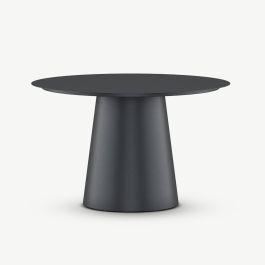 Zara Outdoor Dining table , Black Aluminum