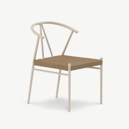 Sable Outdoor Dining Chair , Beige Rattan